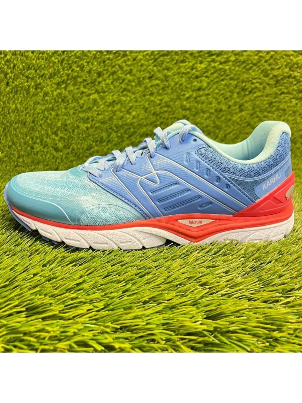 Karhu Fast 7 MRE Womens Size 9 Silver Lake Blue Athletic Running Shoes Sneakers